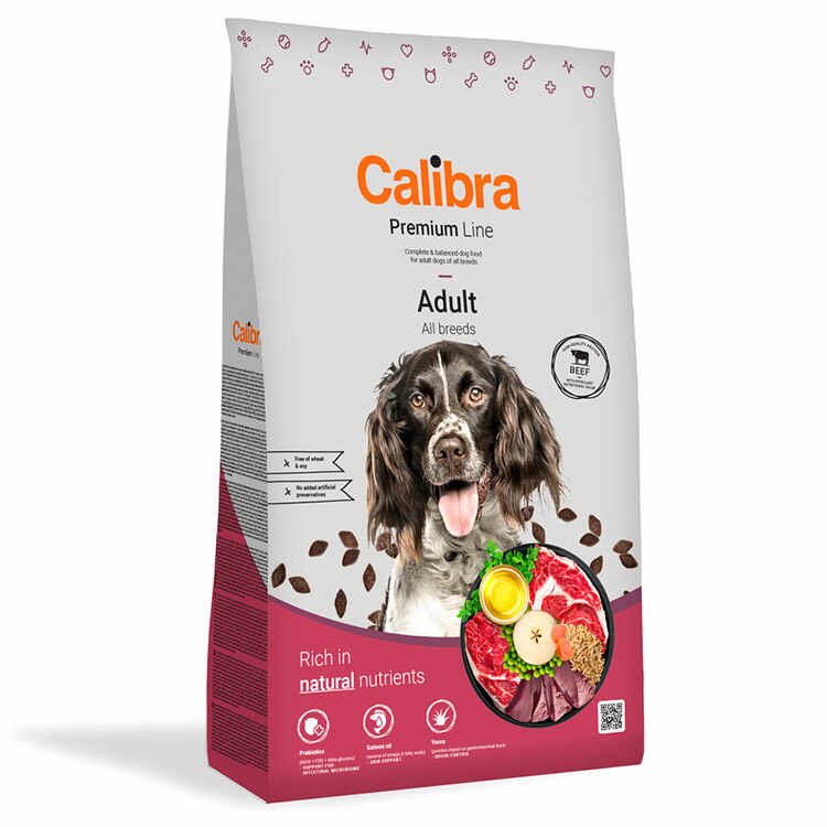 Hrana Uscata Caini CALIBRA Premium Adult Vita 12kg