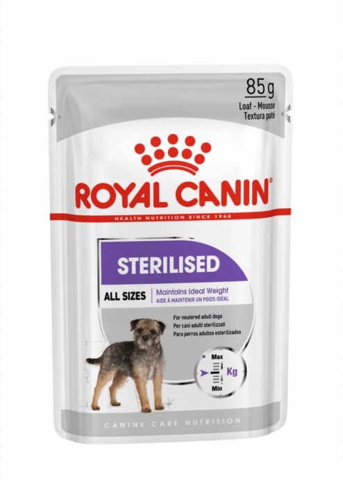 Royal Canin Sterilised Adult hrana umeda caine sterilizat (pate), 85 g