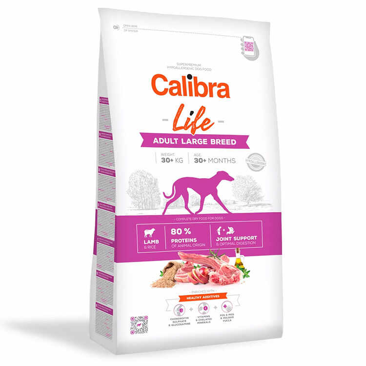 Hrana Uscata Caini CALIBRA Life Adult Large Breed Lamb 12kg