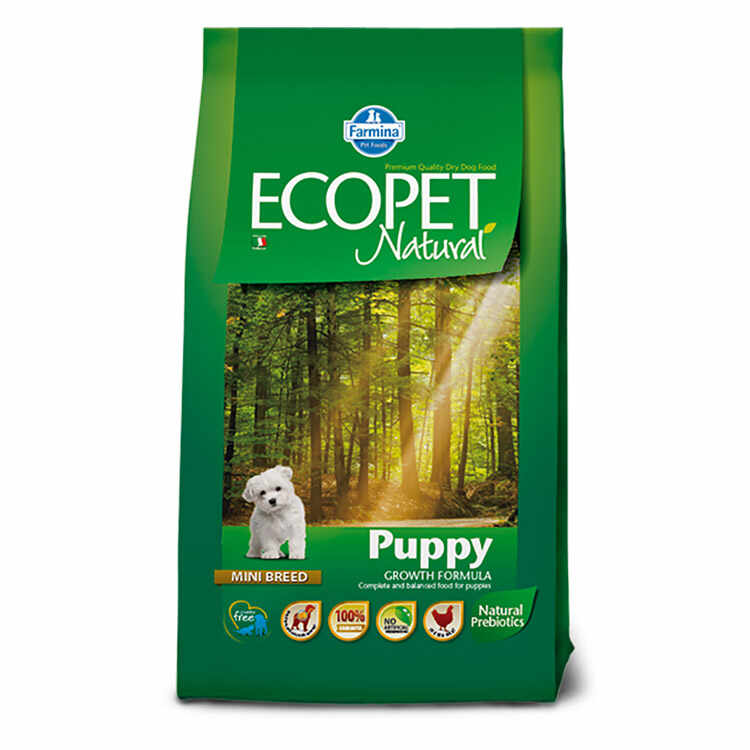 Hrana Uscata Caini ECOPET NATURAL Puppy Mini 12kg