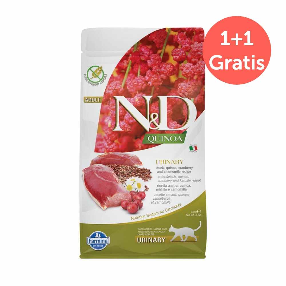 Hrana Uscata Pisici N&D QUINOA Adult Urinary - Rata 1,5kg