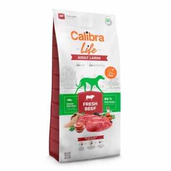 CALIBRA Life Adult Large, L-XL, Vită, hrană uscată monoproteică câini, 12kg