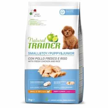 NATURAL TRAINER Small&Toy / Puppy&Junior, XS-S, Pui, hrană uscată câini junior, 7kg