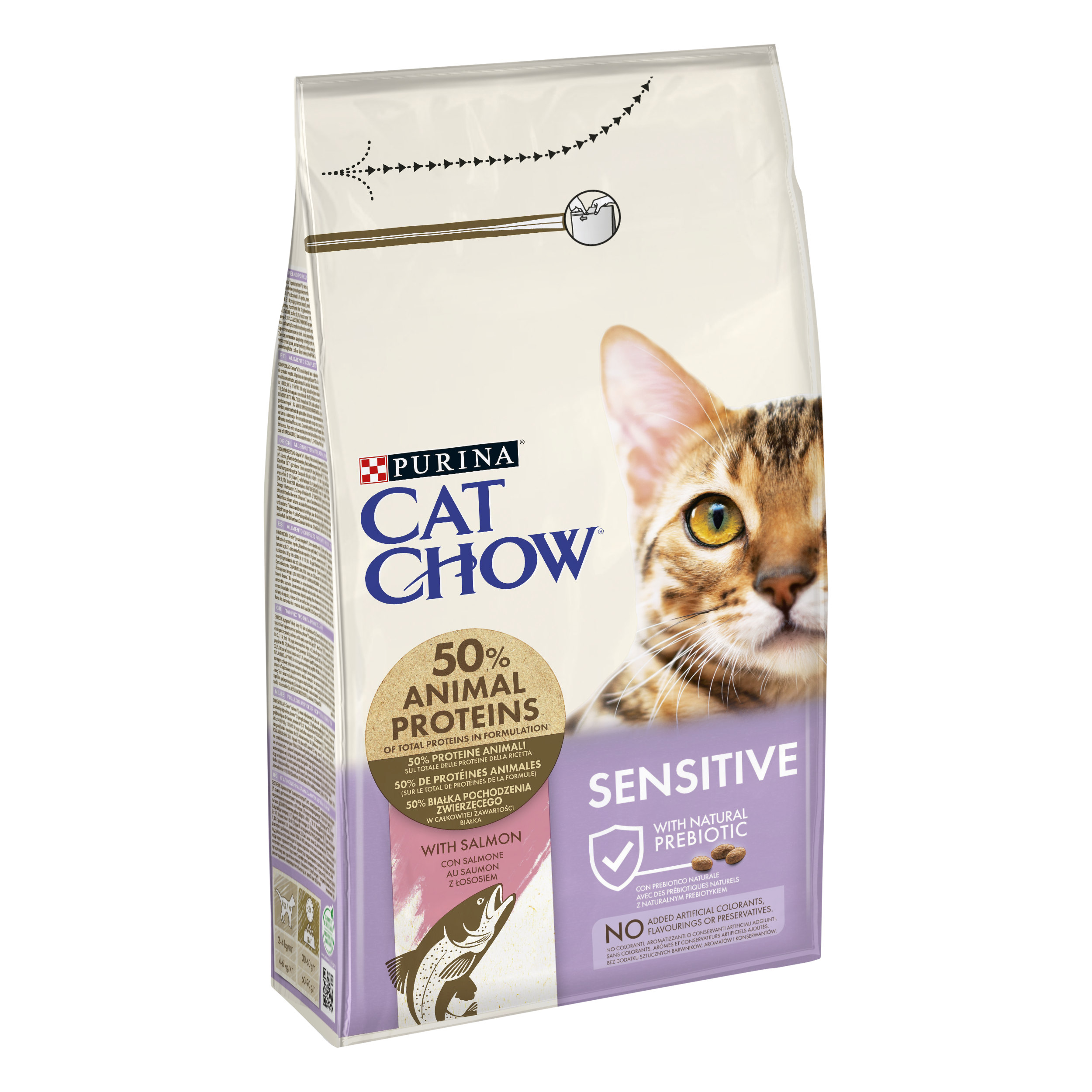 PURINA CAT CHOW Sensitive, Somon, 1.5 kg