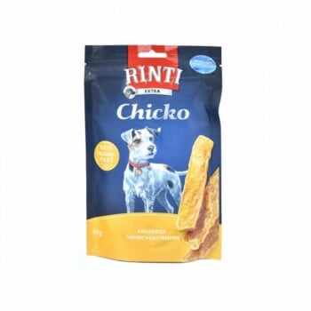 RINTI Chicko, XS-XL, Pui, punguță recompense fără cereale câini, deshidratat, 250g