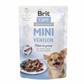 BRIT Care Mini, XS-S, File Vânat, plic hrană umedă câini, (în sos), 85g x 24 Bucati