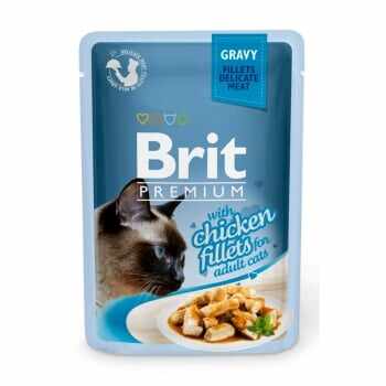 BRIT Premium, File Pui, plic hrană umedă pisici, (în sos), 85g, pachet 24 bucati