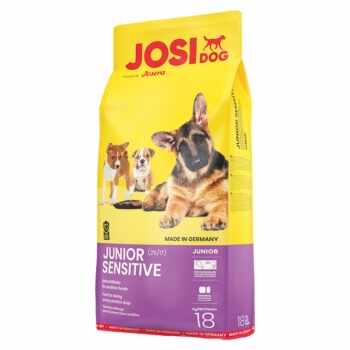 JOSIDOG Junior Sensitive, XS-XL, Pasăre, hrană uscată câini junior, sistem digestiv, 18kg