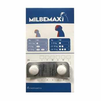 Milbemax Dog 2,5 / 25 mg (< 5 kg) - 2 tablete