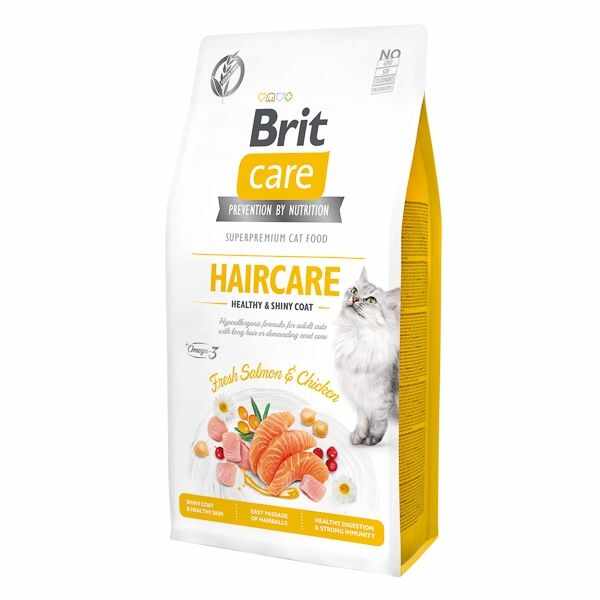 Brit Care Cat GF Haircare Healthy and Shiny Coat, 7 kg