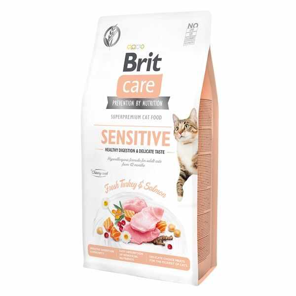 Brit Care Cat GF Sensitive Healthy Digestion and Delicate Taste, 7 kg