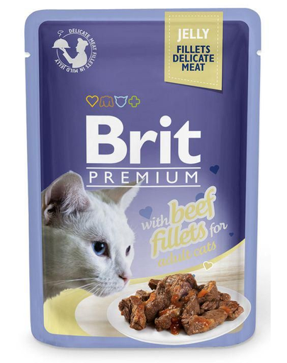 BRIT Premium Cat Fillets in Jelly vită 85 g