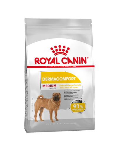Royal Canin Medium Dermacomfort hrana uscata caine pentru prevenirea iritatiilor pielii, 3 kg